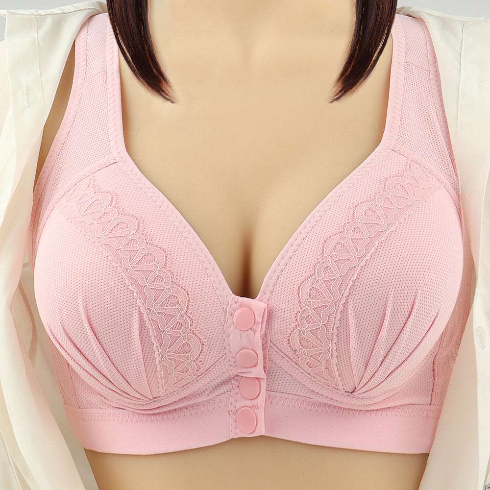 Bras For Women Front Closure Button Bra Wireless Bralette Push Up Brassiere Bra Tube Top Vest Underwear