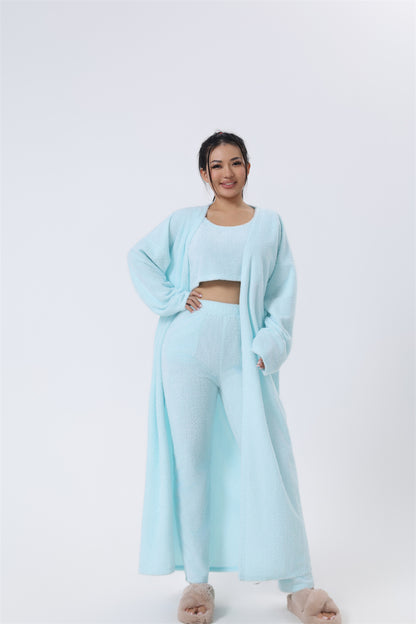 Snuggle Bliss: 3-Piece Lounge Set - Cozy Loungewear for Winter Nights