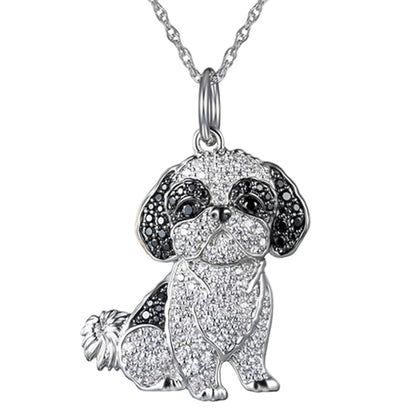 Shih Tzu Pendant  Puppy Necklace