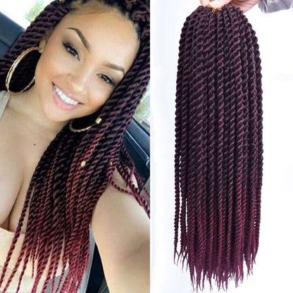 Crochet Braid Hair Black Brown Senegalese Twist