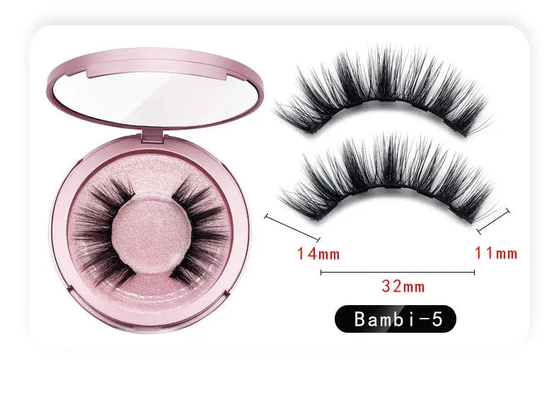 Natural Long Lasting Magnetic Liquid Eyeliner & Magnetic False Eyelashes & Tweezer Set Make up Set - Image #12