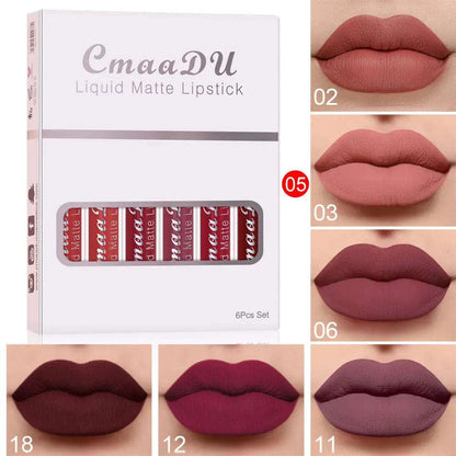 6 Pack Of Matt Waterproof Lip Gloss - Image #4