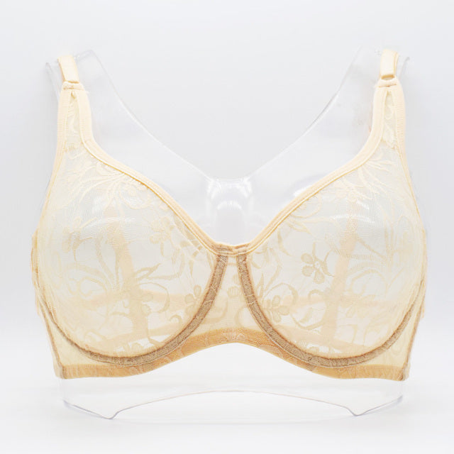 Plus Size Lace Bras For Women Underwired BH Hollow Out.