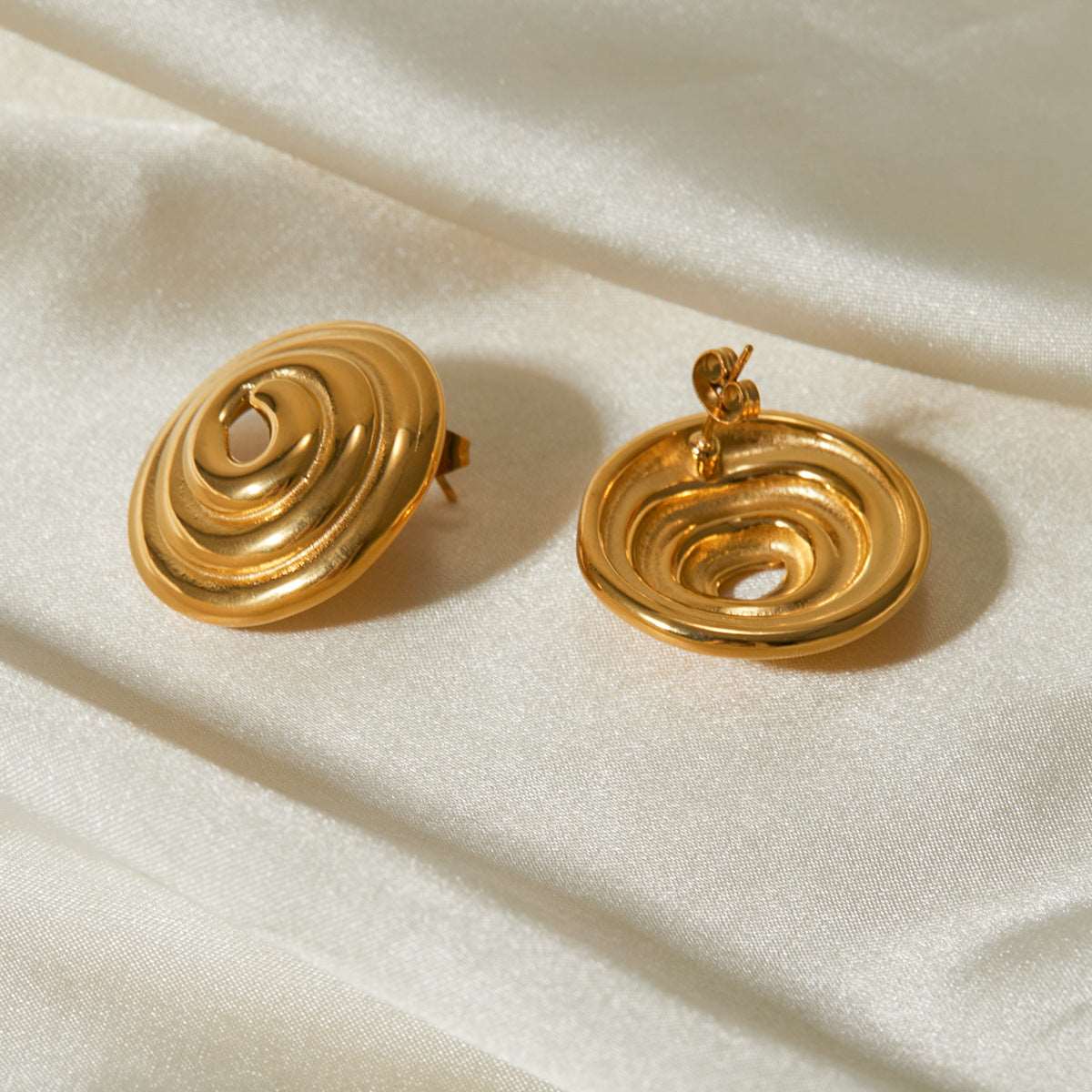 Golden Elegance Hoops