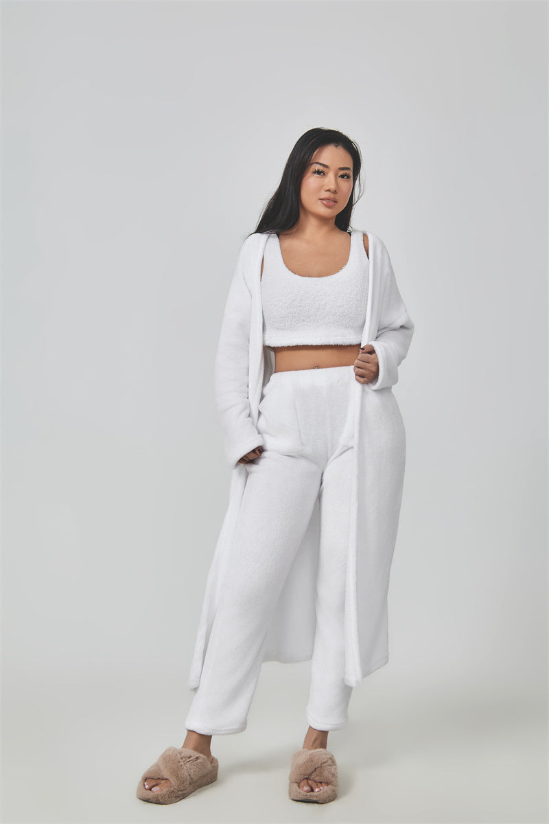 Snuggle Bliss: 3-Piece Lounge Set - Cozy Loungewear for Winter Nights