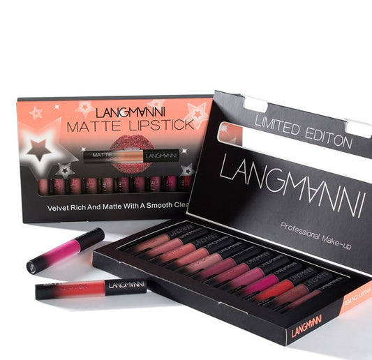 Matt Lipstick Waterproof Long-lasting Velvet Lipstick Set