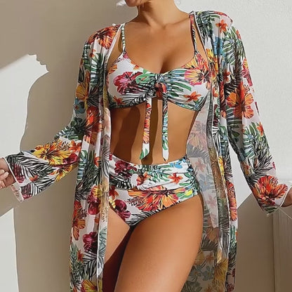 Wave Chic Long Sleeve Swim Set